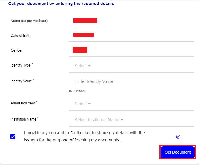 ABC ID Registration On DigiLocker