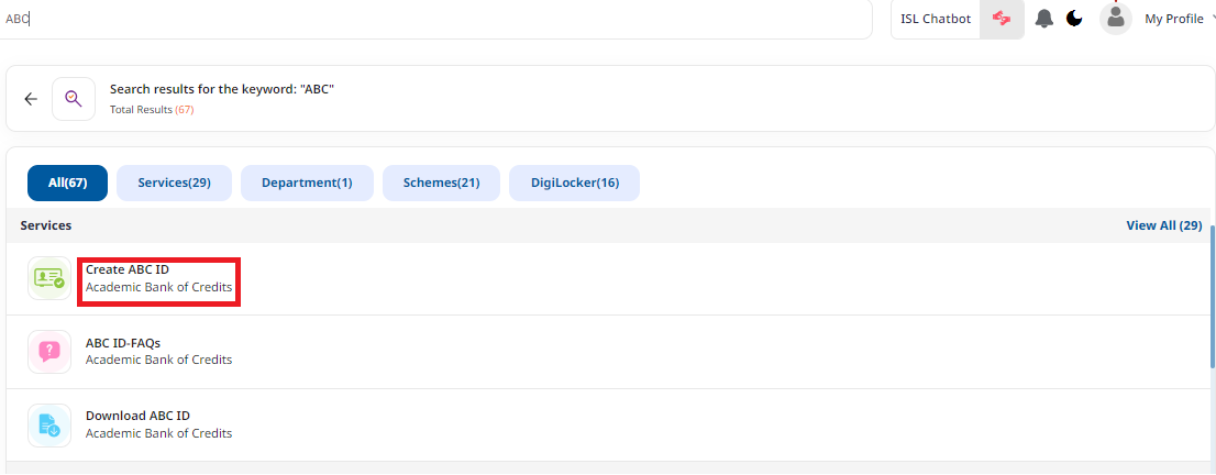 Create ABC ID On UMANG